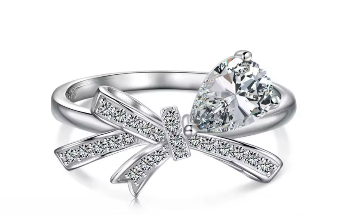 Silver Bow Ring