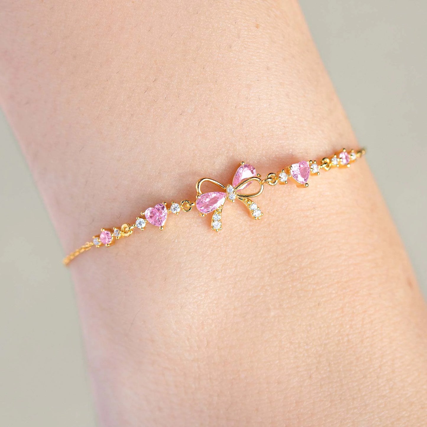 Bow & Heart Bracelet