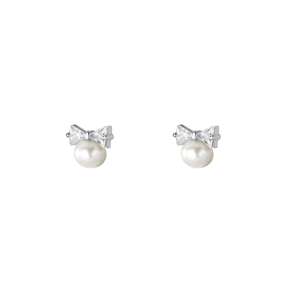 Pearl Bow Earrings