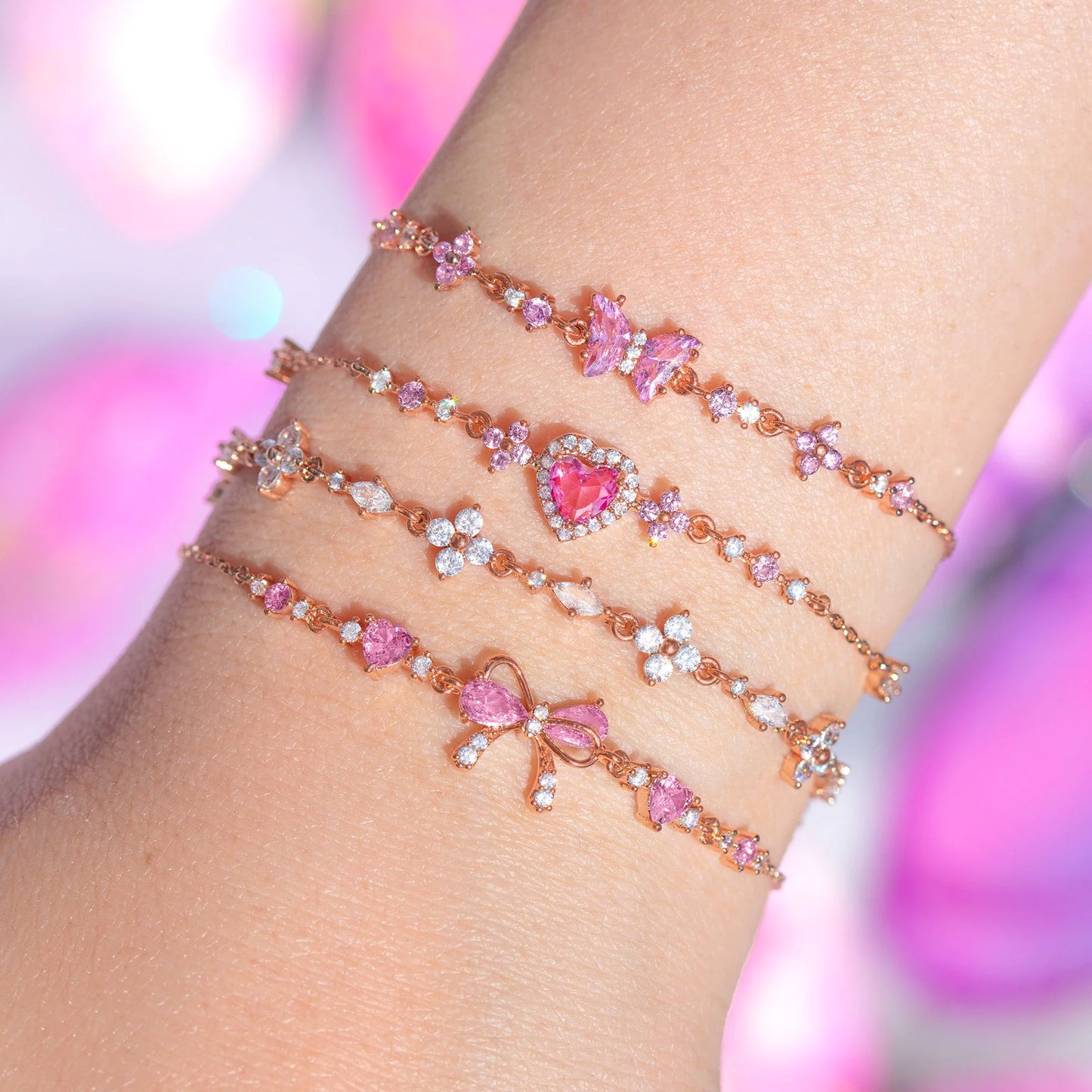 Bow & Heart Bracelet