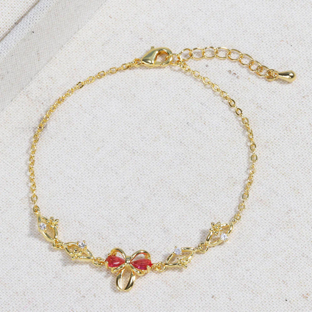 Bow & Heart Bracelet