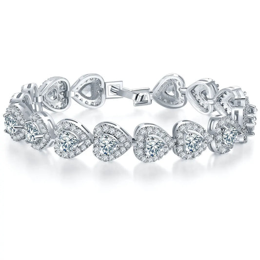 Silver Heart Bracelet